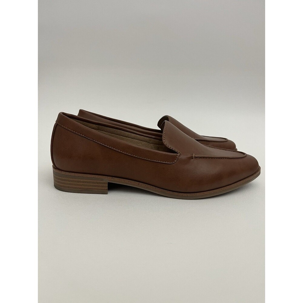Aerosoles Women's East Side Loafer Leather Almond Toe  Size 8.5w Slip-on